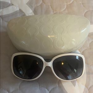 White Coach sunglasses